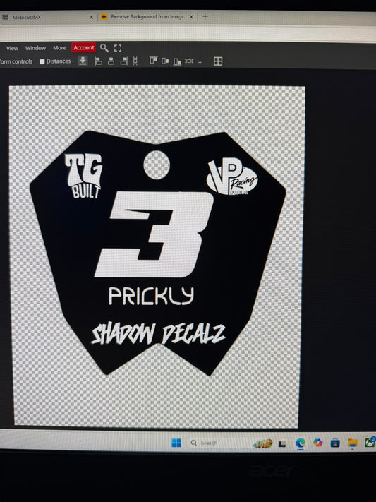 etm rtr front plate decal